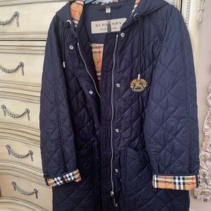 diamond quilted oversized hooded parka